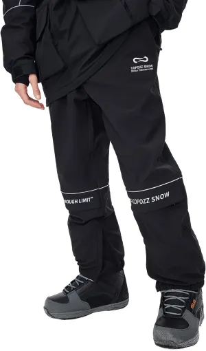 COPOZZ Ski Pants for Men and Women with Waterproof Breathable Comfortable All-Weather Protection for Skiing and Hiking White