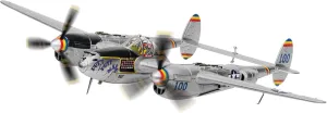 Corgi Diecast Lockheed P-38L Lightning 'Putt Putt Maru' 1:72 WWII US Military Aircraft Display Model AA36617