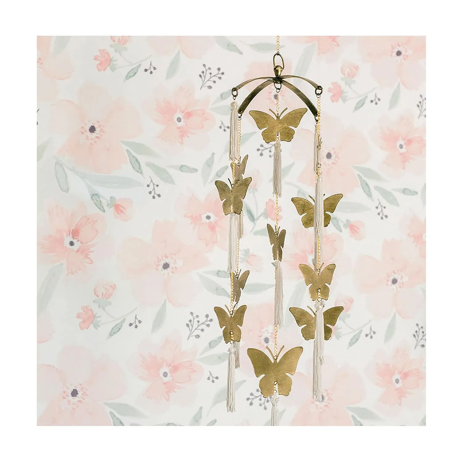 Crane Baby Butterfly Baby Nursery Decor, Ceiling Hanging for Baby Girl, Butterfly Nursery Decor, Ceiling Hanging for Nursery, 6" x 6" x 36"