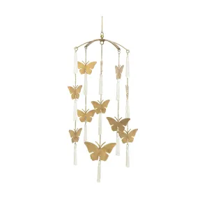 Crane Baby Butterfly Baby Nursery Decor, Ceiling Hanging for Baby Girl, Butterfly Nursery Decor, Ceiling Hanging for Nursery, 6" x 6" x 36"