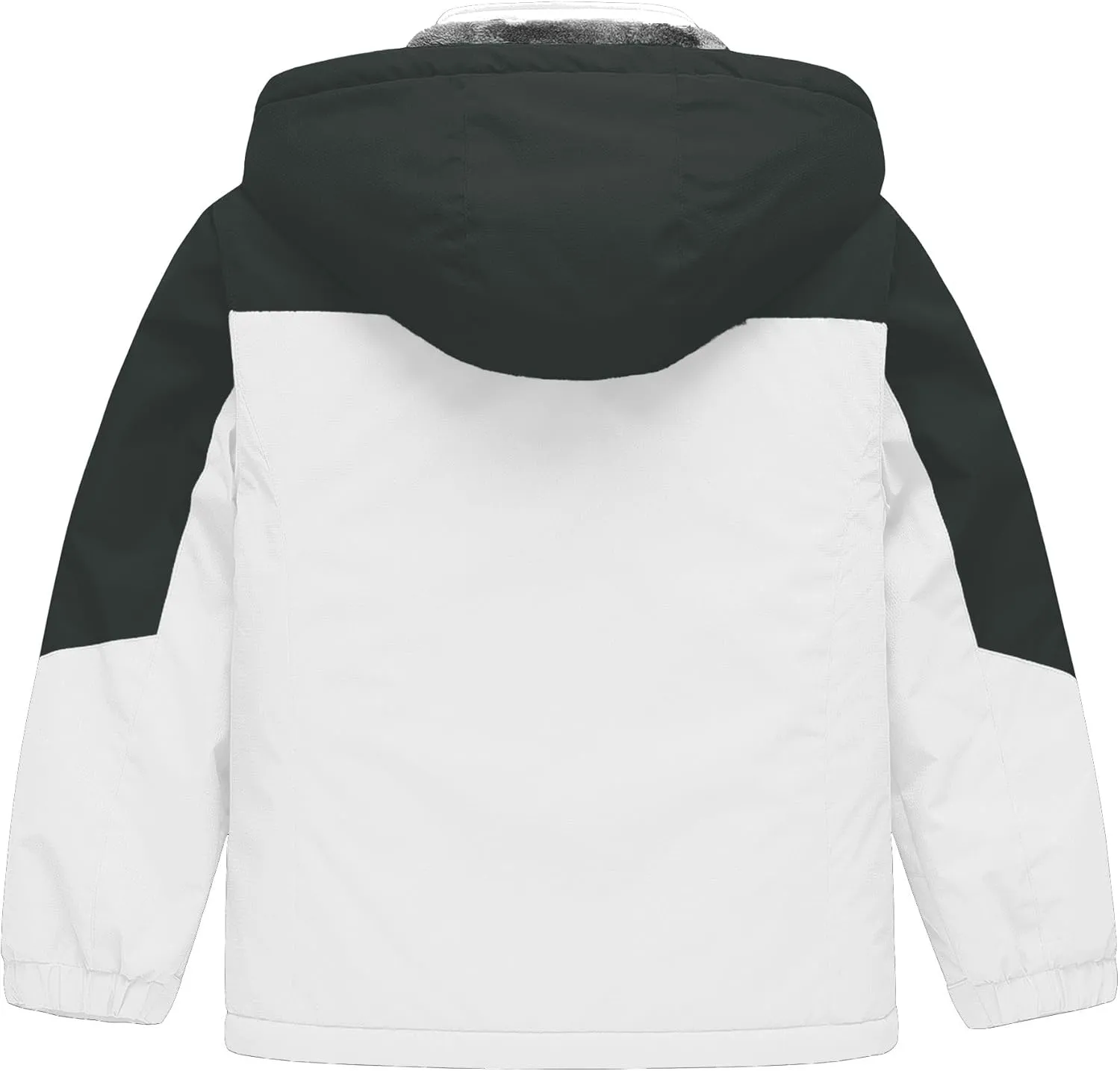 CREATMO US Boy's Waterproof Ski Jacket Warm Winter Snow Coat Windproof Snowboarding Rain Jacket
