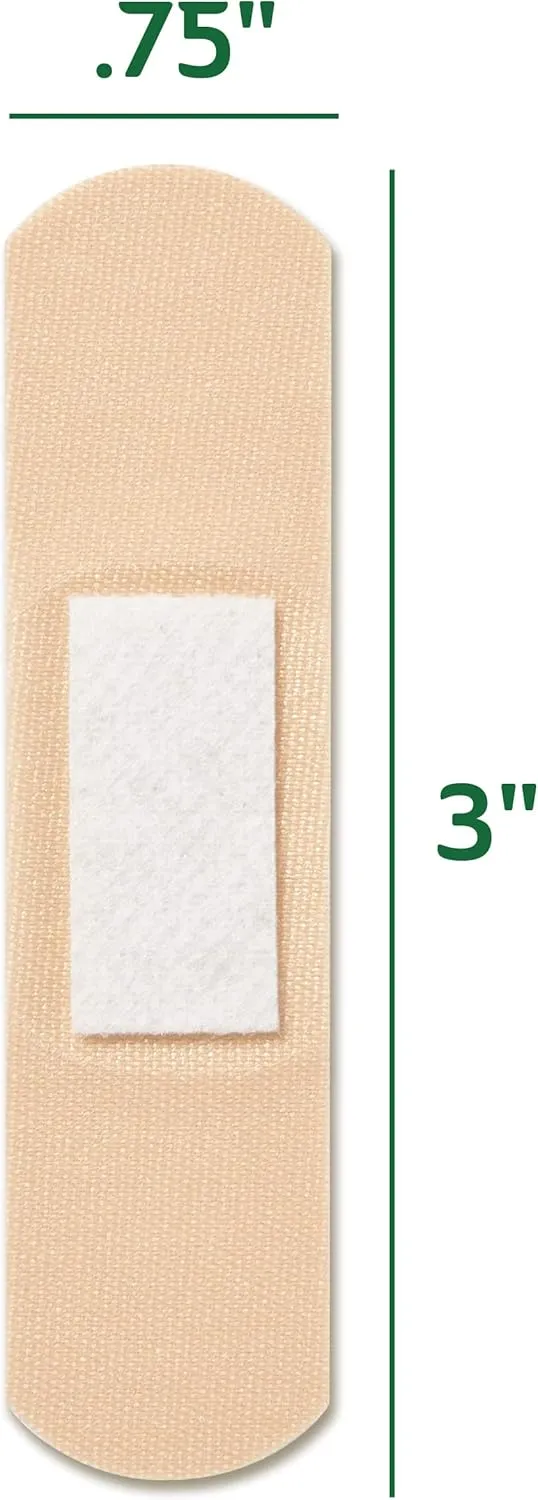 CURAD Naturals Aloe Vera & Vitamin E Bandages 0.75" x 3", Individually Wrapped Sterile Bandage, First Aid Kit Essential, Protects Scrapes and Cuts, Absorbent and Self-Adhesive, 30-Count - 4 Boxes