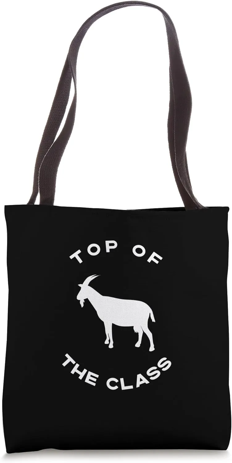 Cute Top of the Class Goat Husbandry Goat Lovers Farming Tote Bag