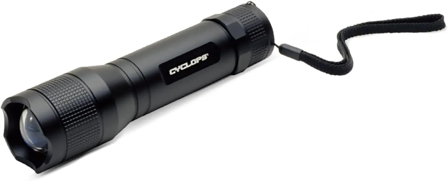 Cyclops Handheld Aluminum TF-800 Lumens Tri-Mode Illumination Tactical LED Pocket Flashlight for Camping, Hiking, Emergency