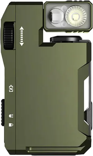 Cydmoty Portable Mini Flashlight with Rotatable Head (Green)