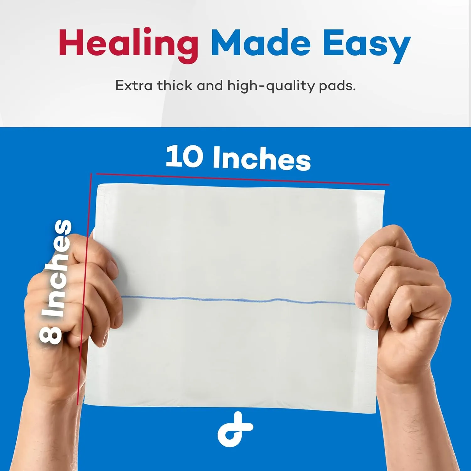 Dealmed Abdominal Combine Pads 8"x10" (8,640-Pallet) Sterile Individually Wrapped, ABD Pads, Absorbent, Non Adherent for Wound Care, Drainage, First Aid, (24/Box; 15/Case; 24/Pallet)