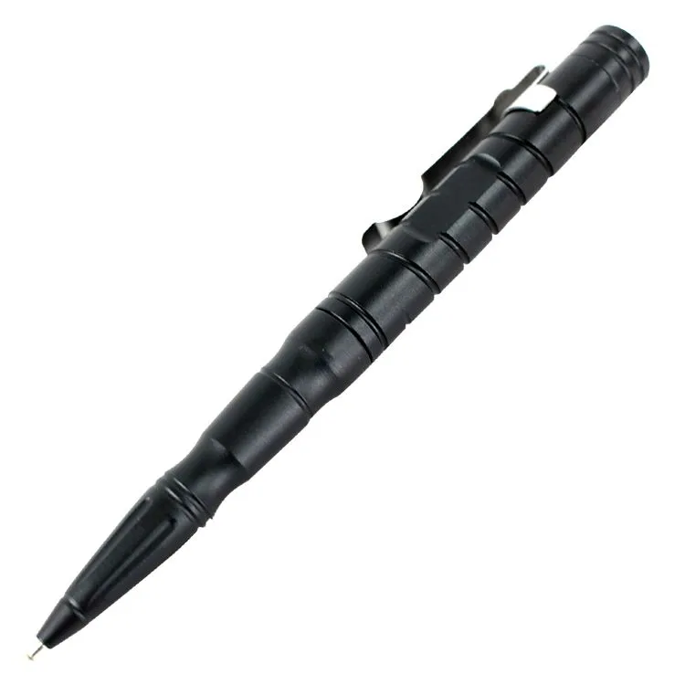 Defender Black 6" LED Tactical Jet Black Twistable Mini Flashlight Aluminum Pen