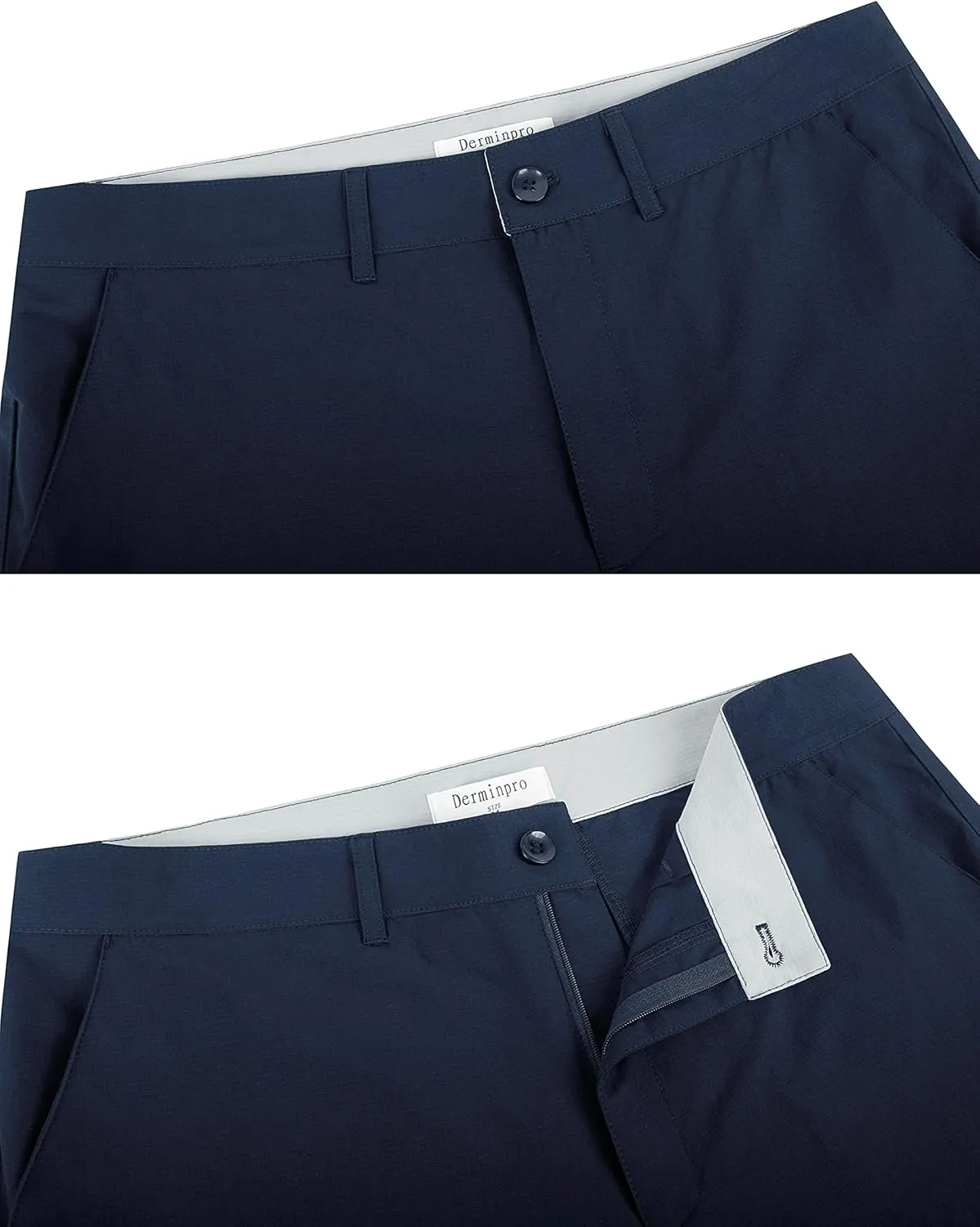 Derminpro Men's Quick Dry Stretch Water Resistant Golf Hiking Shorts with Multi Pockets