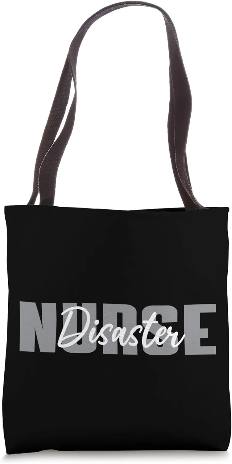 Disaster Nurse Typeset Apparel Emergency Preparedness Tote Bag