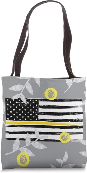 Dispatch 911 Operator Emergency Dispatcher American Flag Tote Bag