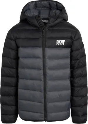 DKNY Boys Jacket – Midweight Insulated Quilted Outerwear Parka Puffer Coat – Water Resistant Boys Winter Hooded Jacket (8-20)