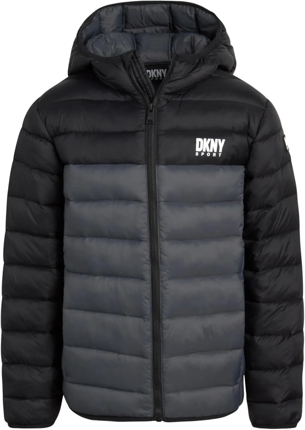 DKNY Boys Jacket – Midweight Insulated Quilted Outerwear Parka Puffer Coat – Water Resistant Boys Winter Hooded Jacket (8-20)