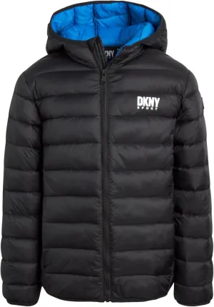 DKNY Boys Jacket – Midweight Insulated Quilted Outerwear Parka Puffer Coat – Water Resistant Boys Winter Hooded Jacket (8-20)