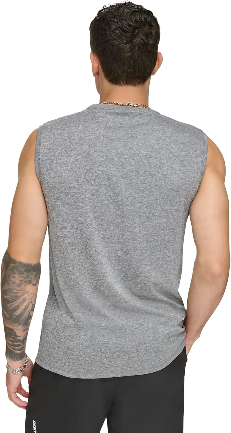 DKNY Men's Sleeveless Quick Dry 40  Protection UPF Active Top