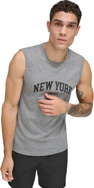 DKNY Men's Sleeveless Quick Dry 40  Protection UPF Active Top