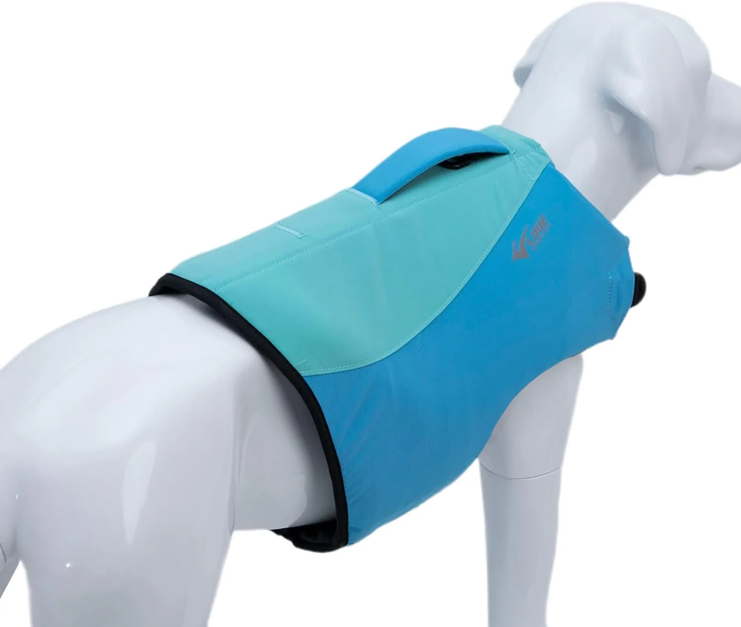 Dog Life Jacket, Sport Style Dog Float Coat with Excellent Buoyancy, Stylish Dog Swimming Safety Vest with Rescue Handle for Small Medium Large Dogs Turquoise XL