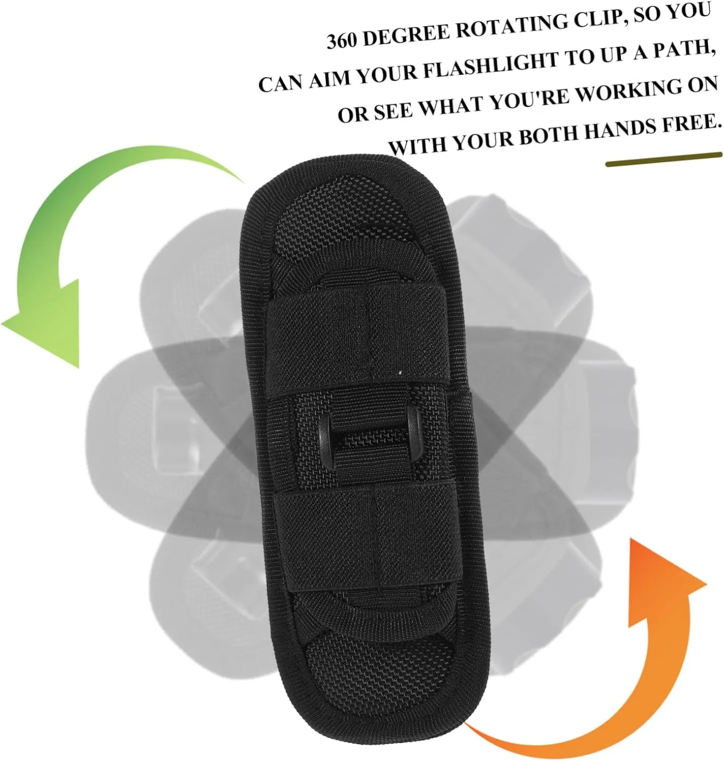 DOITOOL 2pcs Flashlight Pouch Flashlight Carry Case Flashlight Holster Leather Case Flashlight Case Belt