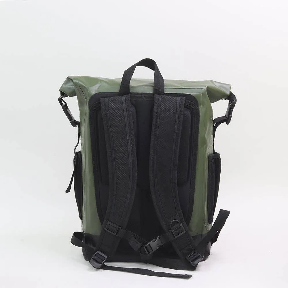 Dry Bag Roll Top Cooler Backpack Green