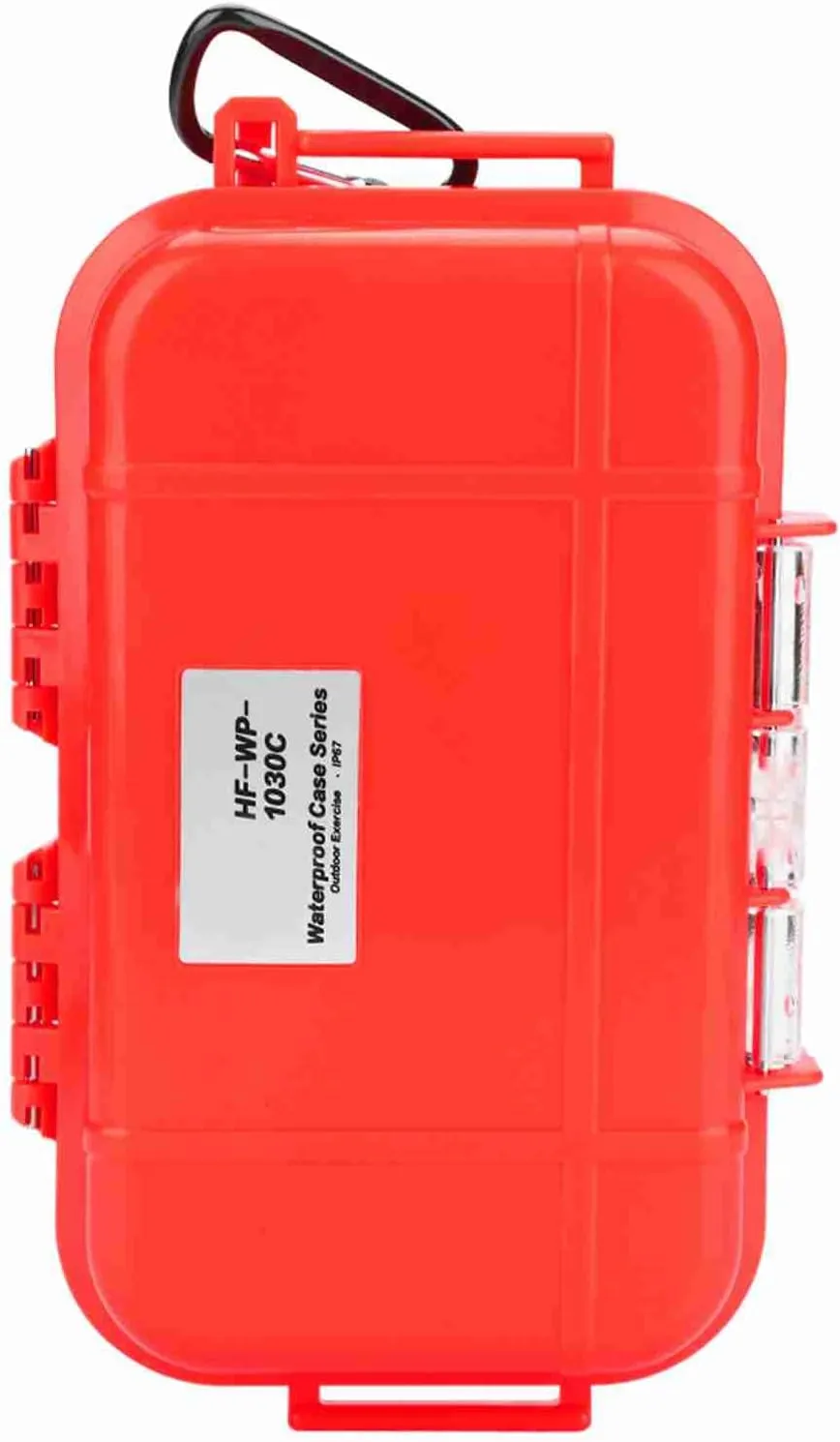 Dry Box Waterproof, 1PCS Dry Storage Box, ABS Dry Box for Boat Inner Rubber, Waterproof Small Dry Box with Stainless Steel Fitting for Outdoors Camping Fishing
