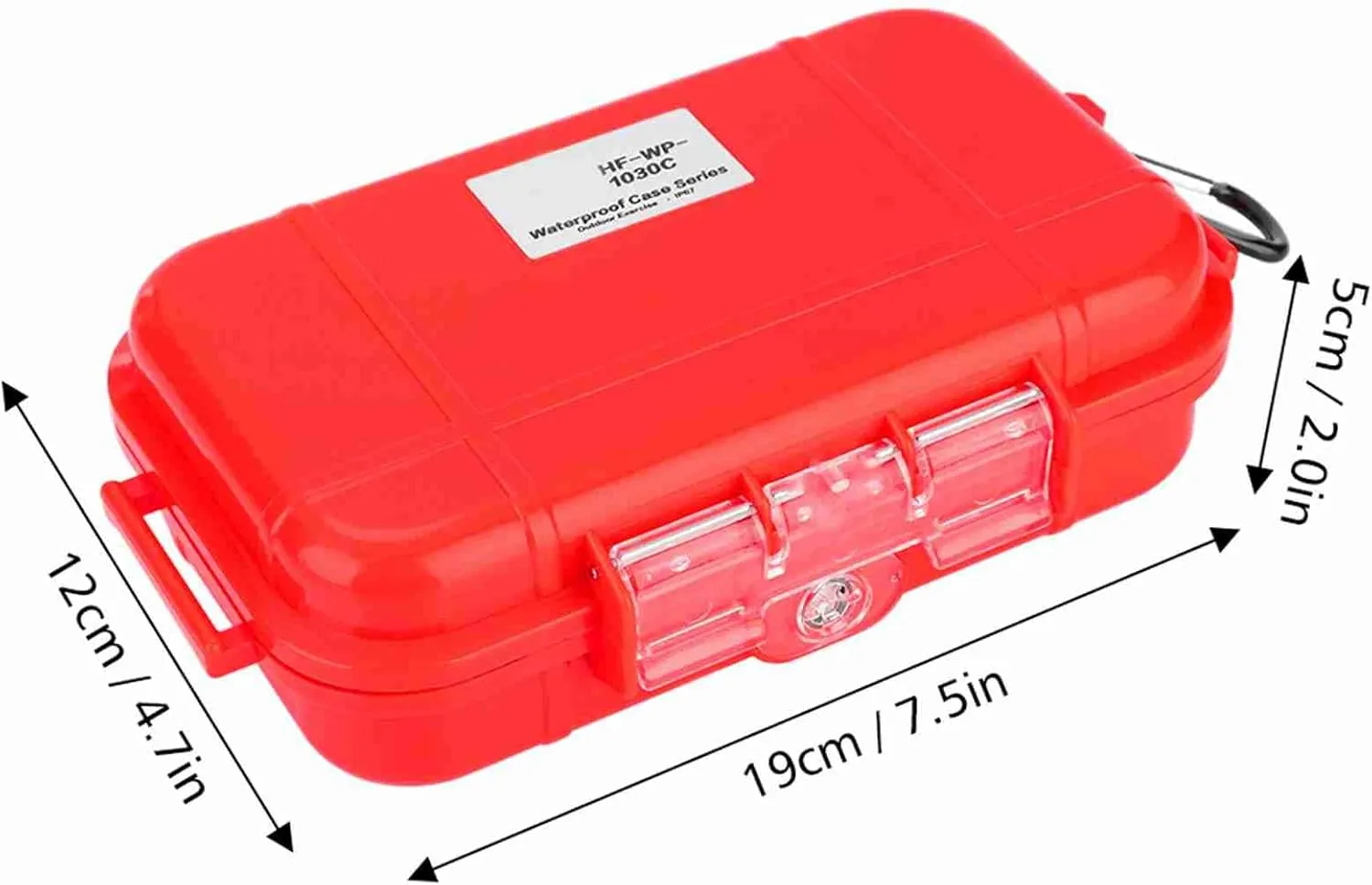 Dry Box Waterproof, 1PCS Dry Storage Box, ABS Dry Box for Boat Inner Rubber, Waterproof Small Dry Box with Stainless Steel Fitting for Outdoors Camping Fishing