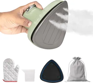 Econour 2-in-1 Mini Travel Iron & Steamer with temperature control, light indicator, and non-stick soleplate, Compact, portable, and ideal for travel, crafting, quilting, sewing, and handcraft project