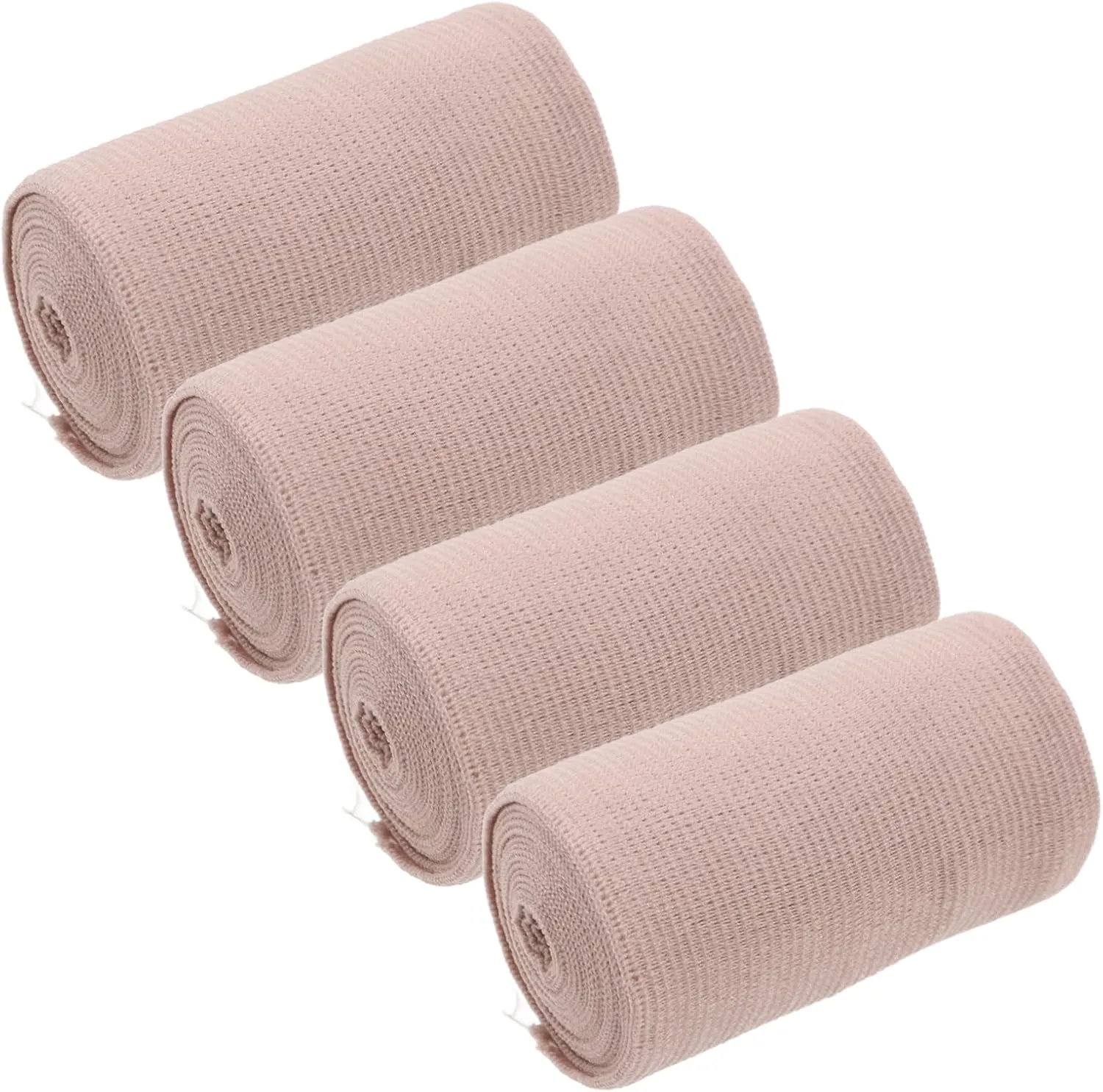 Elastic Bandage Wrap Foot 4pcs Cotton Compression Wraps for Sports Injuries Ankle Sprains