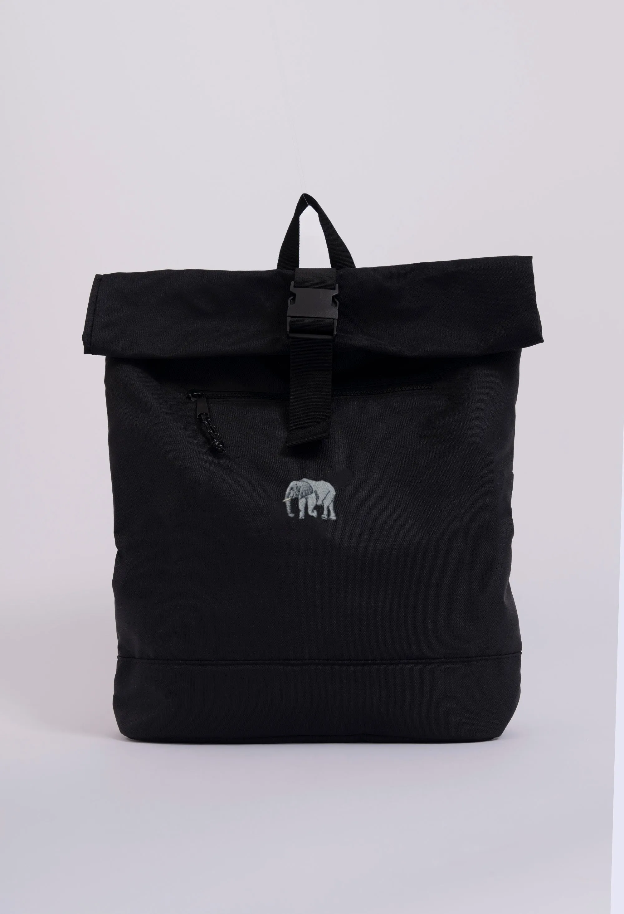 elephant recycled roll-top backpack