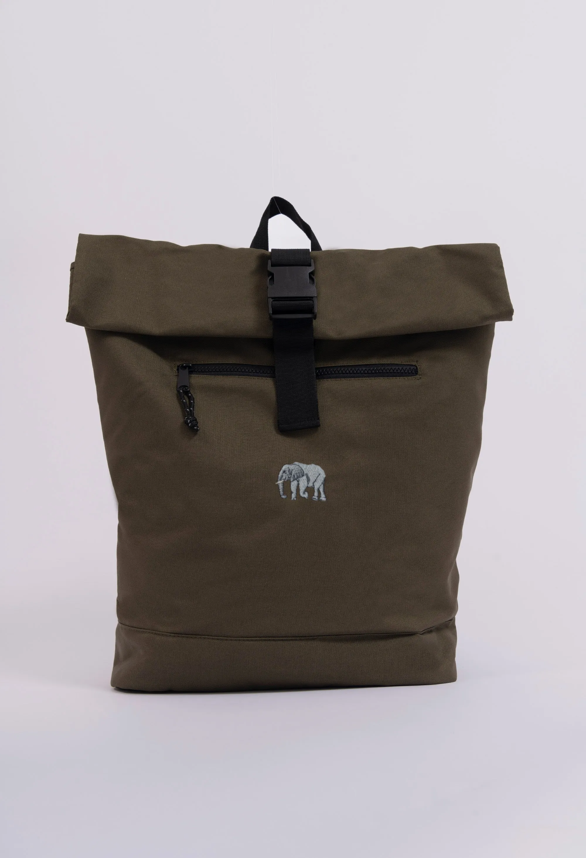 elephant recycled roll-top backpack