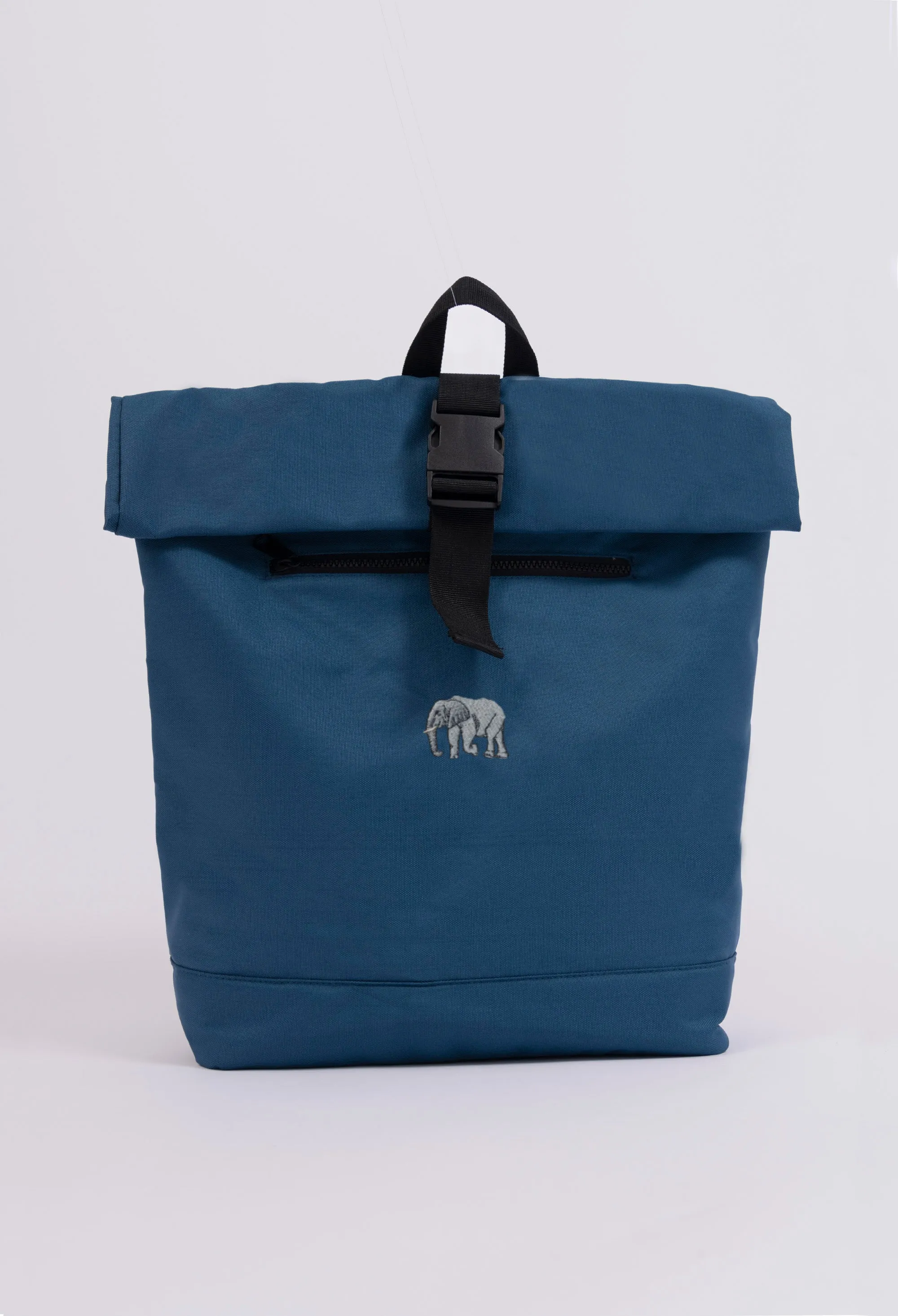 elephant recycled roll-top backpack