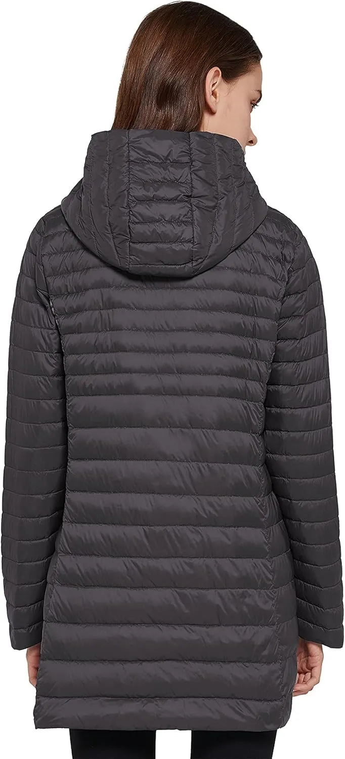 ELEZAY Women's Packable Down Jacket Mid Length Lightweight Puffer Coats Quilted