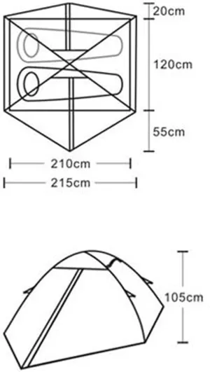 Ellen Camping Tent Outdoor Travelite Backpacking Family Tent Instant Portable Shelter Easy Set-Up