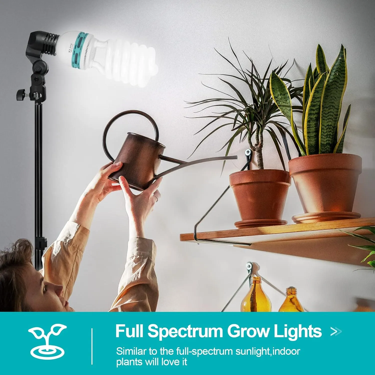 EMART Full Spectrum Light Bulb, 105W Spiral CFL 5500k Daylight for Softbox Lighting Kit, Replacement Lamp for Photography Photo Video Studio, Household Use, Portrait Shooting -4PACK