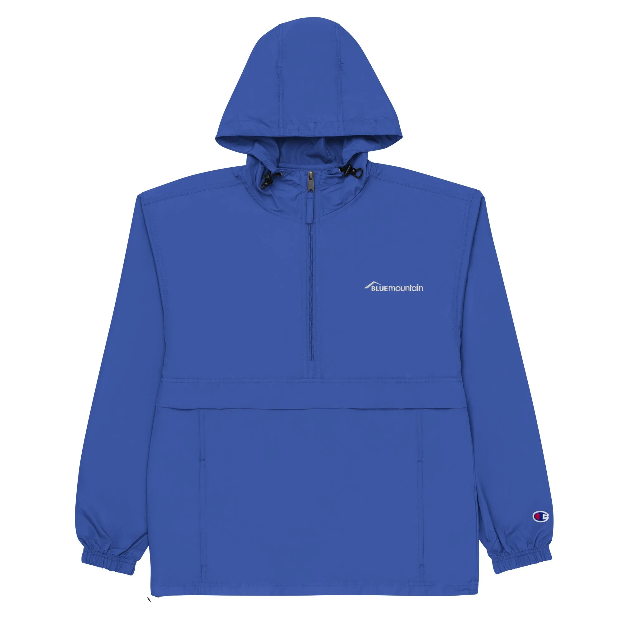 Embroidered Blue Mountain Windbreaker