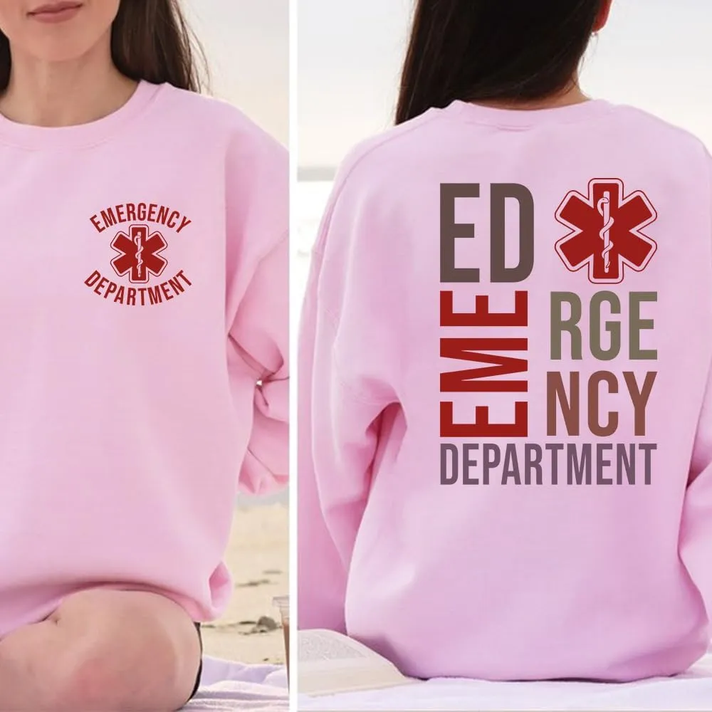 Emergency Department Sweatshirt RN Vintage Sweatshirt, Emergency Department Shirt, ER Sweater, Emergency Room Tech