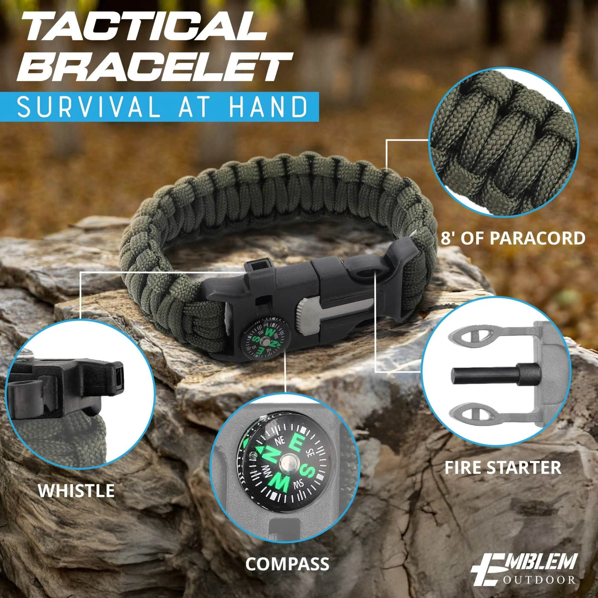 Emergency Survival Kit | 244 Pieces | MOLLE system tactical bag | First Aid