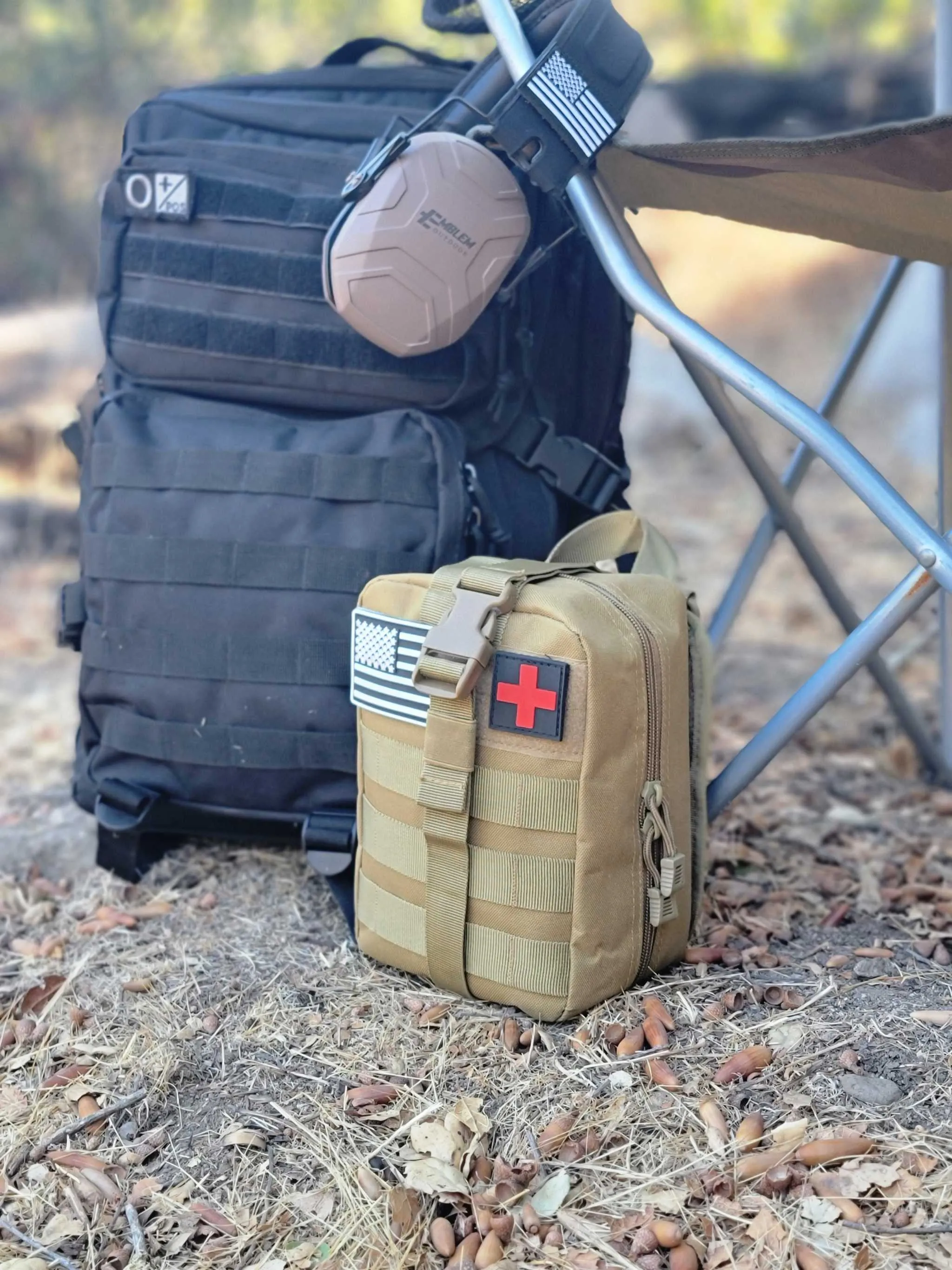 Emergency Survival Kit | 244 Pieces | MOLLE system tactical bag | First Aid