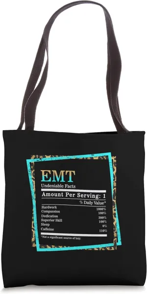 EMT Undeniable Facts Emergency Medical Technician Christmas Tote Bag