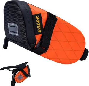 ENLEE Bike Seat Bag Waterproof Bicycle Bags Reflective Under Seat Foldable Bike Accessories, Under Seat Bike Bag Pouch, For Mountain/Road Bike Orange