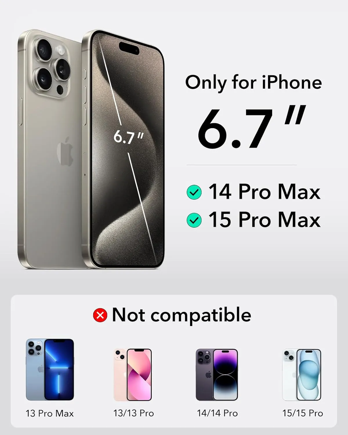 ESR Waterproof Phone Pouch for iPhone 15 Pro Max /14 Pro Max, Underwater Touch Sensitivity, IPX8 Floating Waterproof Cellphone Case with Lanyard, Dry Bag for Snorkeling, Black, 2 Pack