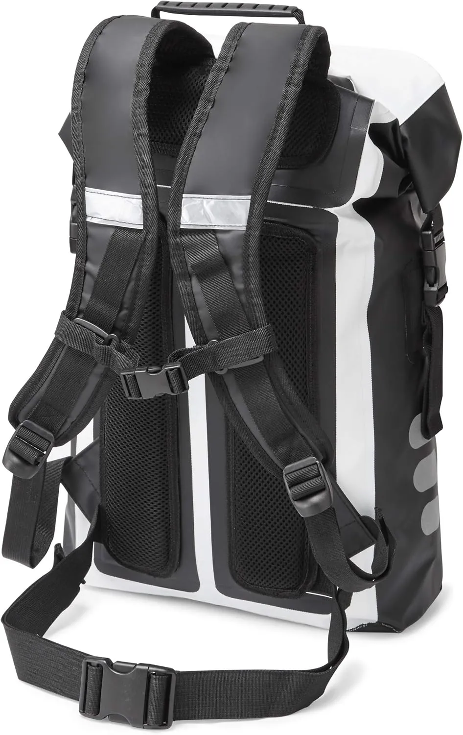 Ettore Cycling Rucksack 100% Waterproof Dry Bag - Black/White - Sonar