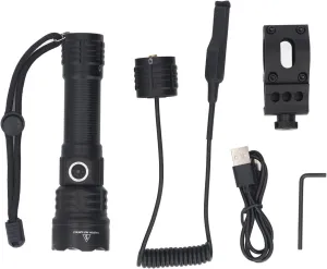 EVTSCAN LED Flashlight Zoomable 1200LM Super Bright 3 Modes IP65 Water Flashlight for Camping Hiking Outdoor White Light