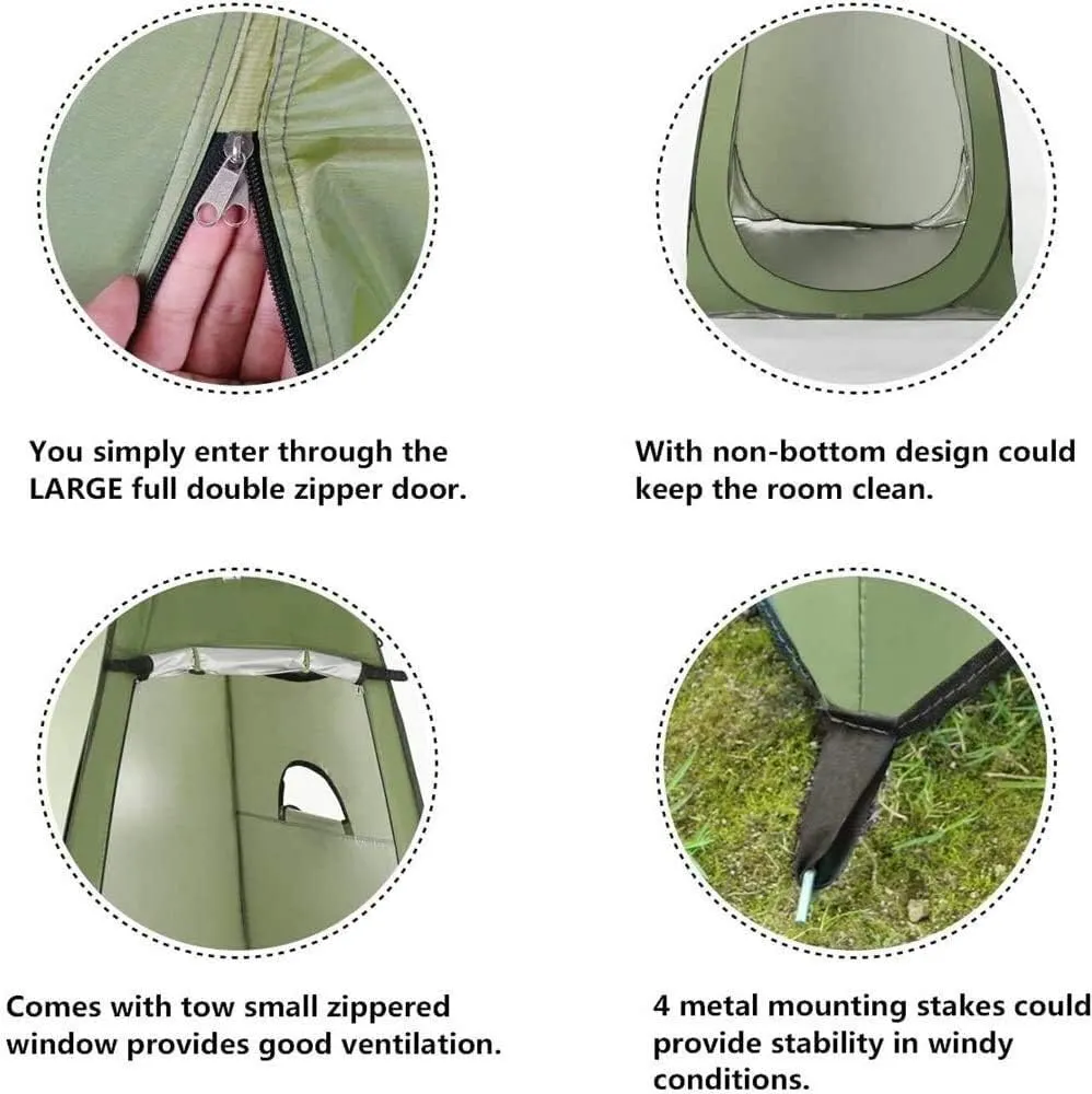 Extra Large Tent 3-4 Person,Family Cabin Tents, 1 Doors and 3 Windows with Mesh,Waterproof,Double Layer,Big Tent for Outdoor,Picnic,Camping,Family,Friends Gathering