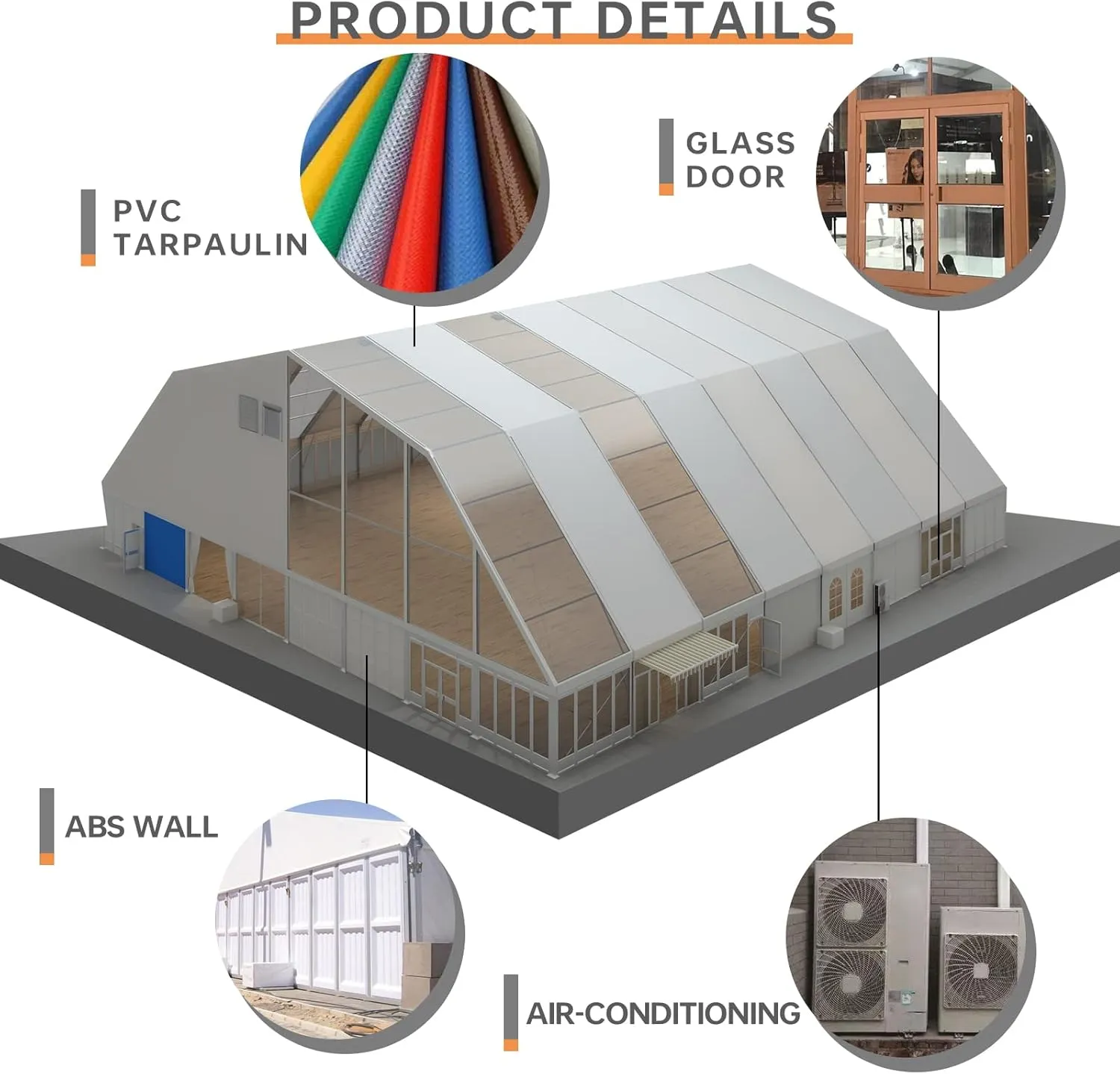 Farfarhome Aluminum Alloy Frame Wedding Marquee Tent