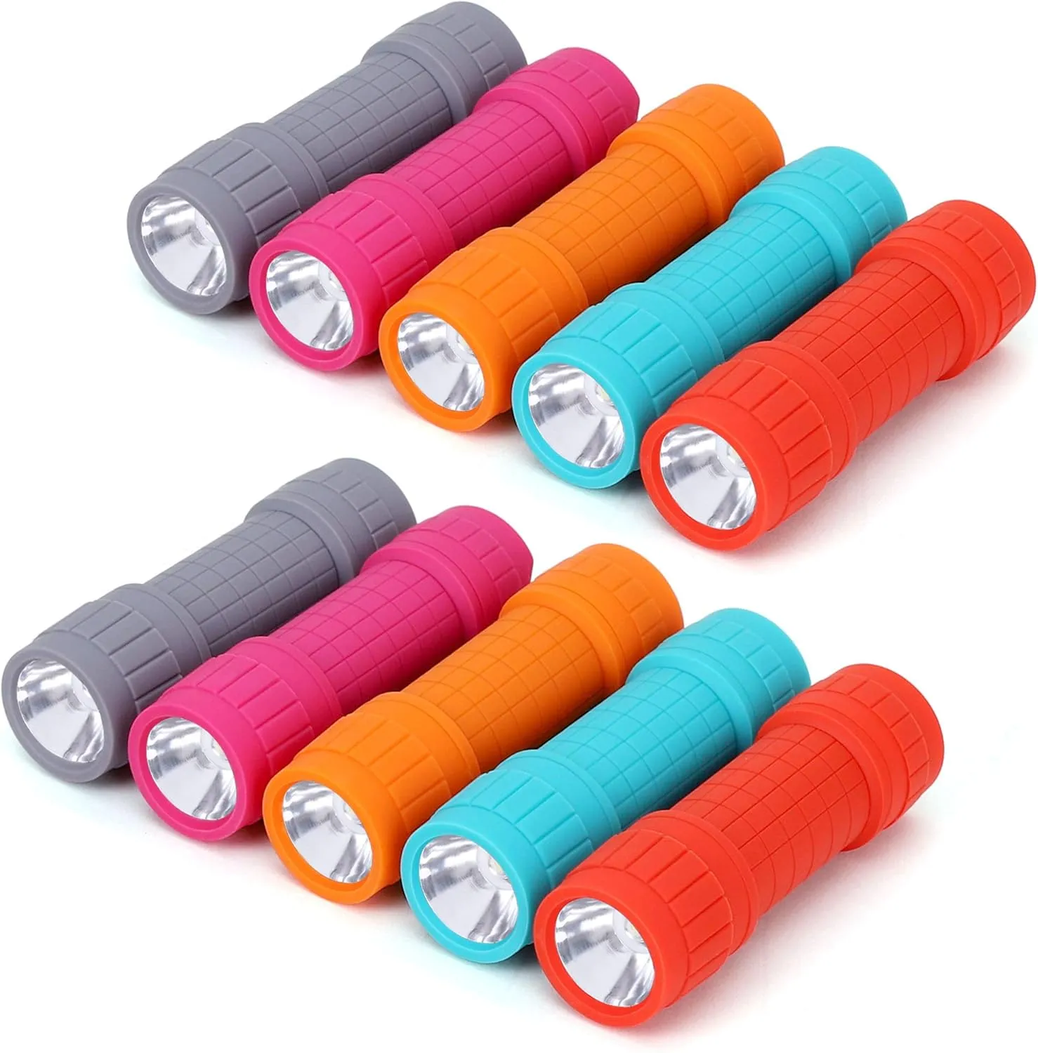 FASTPRO 10-Pack, Super Bright 100-Lumen (1W) LED Mini Flashlight Set, AAA Dry Batteries are Included and Pre-Installed