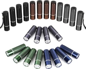FASTPRO 24-Pack Flashlights Set, Aluminum LED Flashlights Include AAA Batteries & Lanyard, Super Bright 100 Lumen Flashlight for Party Favors, Camping, Hurricane Supplies