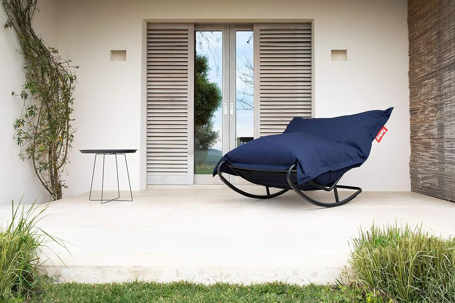 Fatboy Original Outdoor Bean Bag Rocking Chair, Dark Ocean