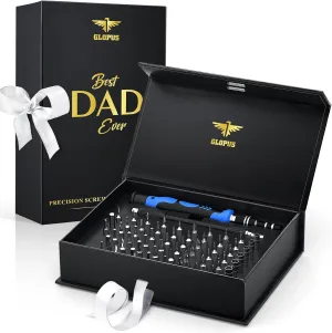 Father's Day Gifts from Daughter/Wife/Son, Electronics Precision Screwdriver Sets 60-Piece with 57 Bits, Birthday Gifts for Dad Who Wants Nothing, Tool Gifts for Men Boyfriend Him