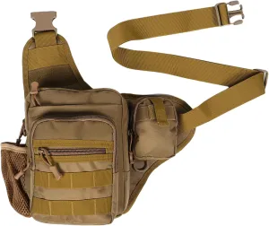 FAVOMOTO Versatile Shoulder Bag with Ergonomic Strap Organized Storage for Water Bottles and Tools for Cycling Hiking and Travel Adventures