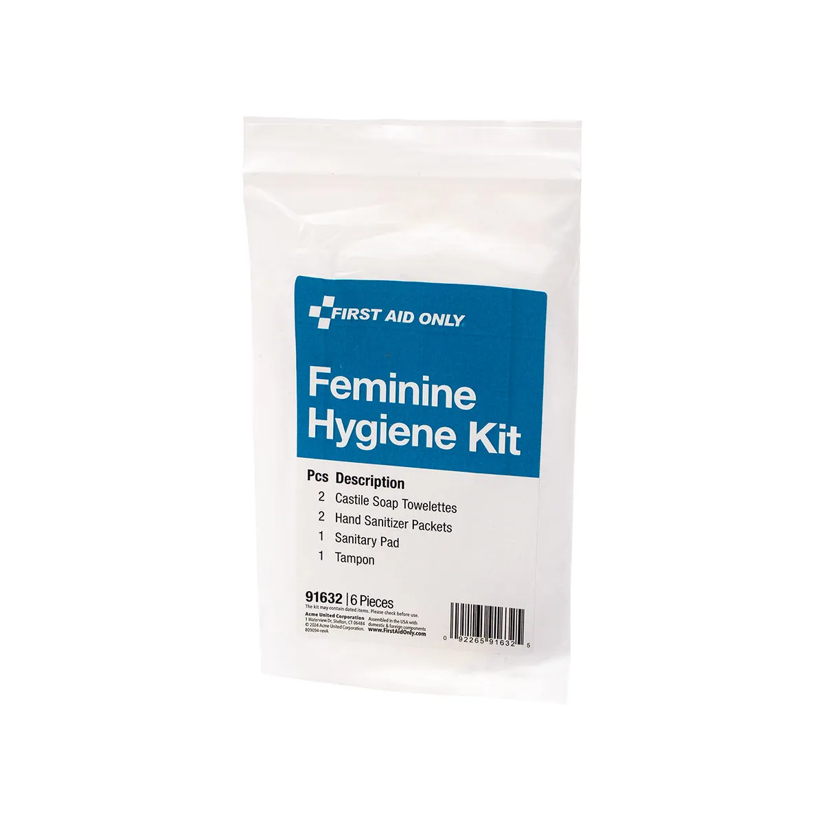 Feminine Hygiene Kit, 6 Pieces