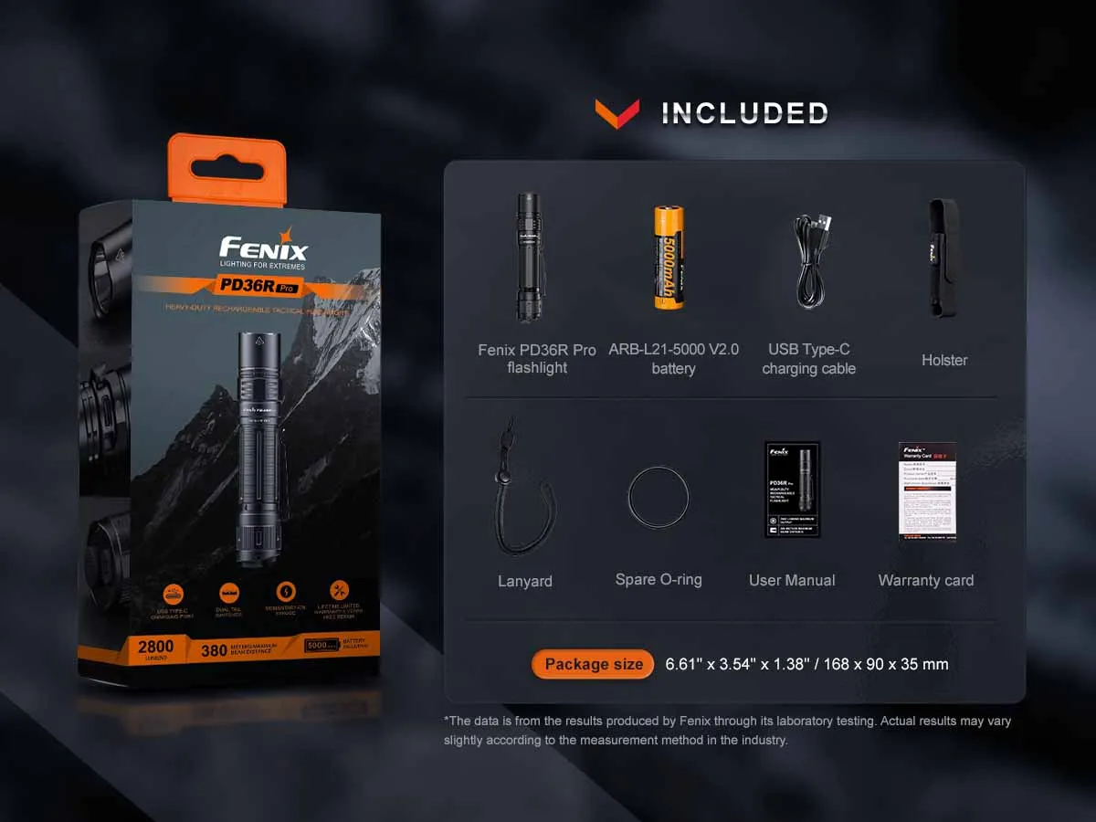 Fenix PD36R PRO Rechargeable Flashlight